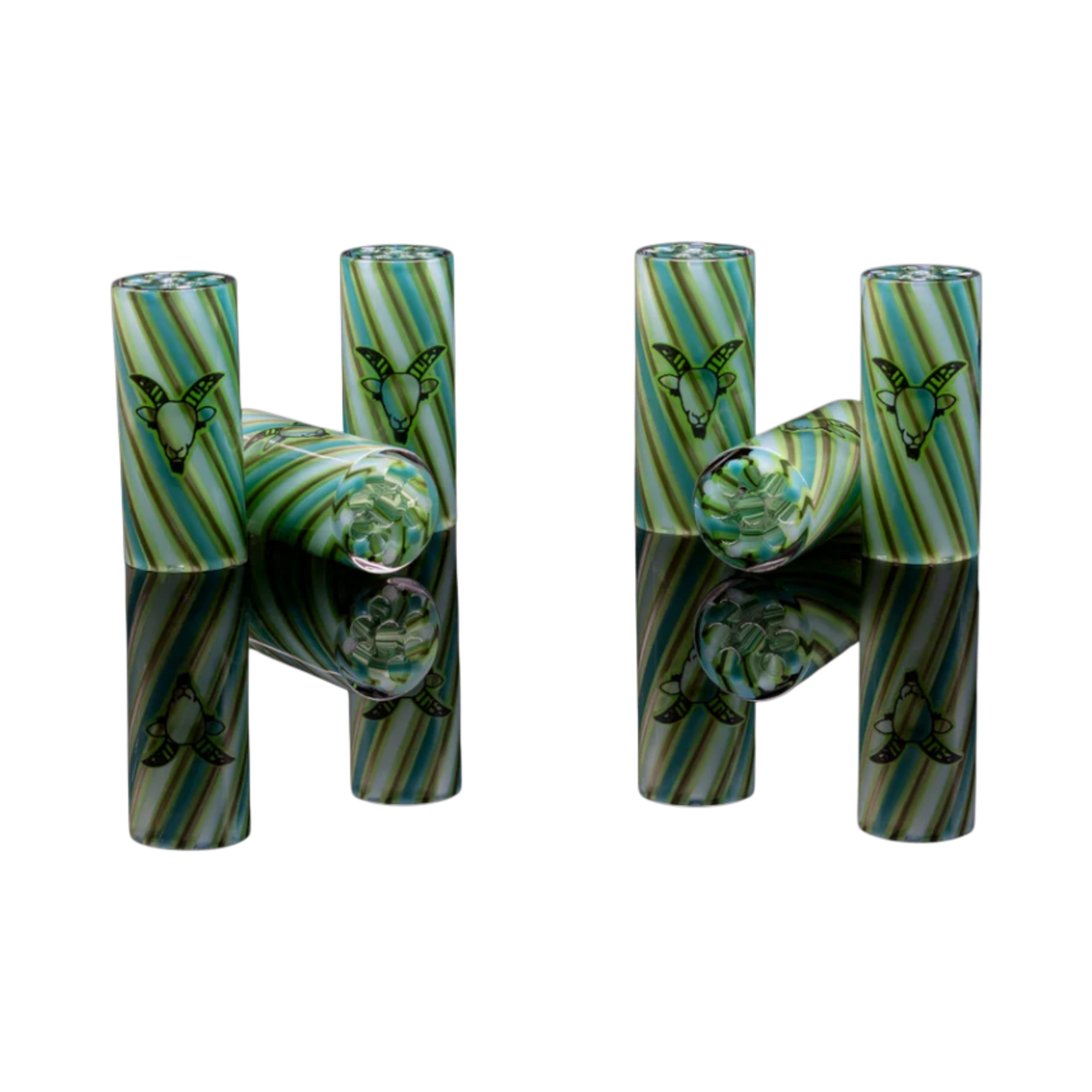 Glas Tip 8mm · Iron Green Giant · handgefertigt