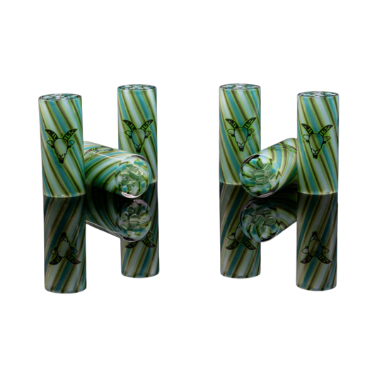 Glas Tip 8mm · Iron Green Giant · handgefertigt