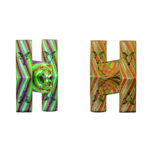 Glas Tip 12mm · Radioactive Reggaeton · handgefertigt